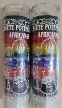 2X SIETE POTENCIAS AFRICANAS VELADORAS SEVEN AFRICAN POWERS -2 CANDLES F... - £20.03 GBP