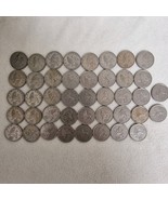 Lot of 42 Vintage UK 10 New Pence Coins QEII 1968–1976 Large Type 474g B... - $80.11 CAD