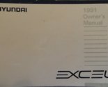1991 Hyundai Excel Owners Manual [Paperback] Hyundai - $19.59