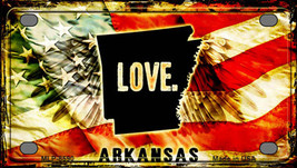 Arkansas Love Novelty Mini Metal License Plate Tag - £11.97 GBP