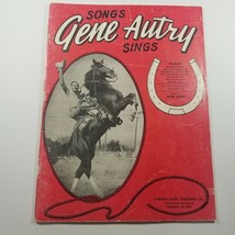 Songs Gene Autrey Sings Sheet Music Book 1942 - £13.11 GBP