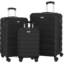 Luggage Set 3 Piece,PC ABS Lightweight Hardside Suitcases with TSA Lock - $2,428.46 MXN