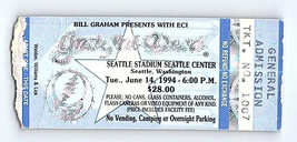 Grateful Dead Biglietto Del Concerto Del 14 Giugno 1994 Seattle Washington - $49.49