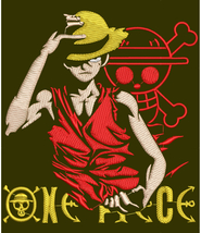 Anime Embroidery Pattern Luffy Stylish - £3.98 GBP