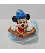 Rare Disney Fantasia Mickey Mouse Wizard Sorcerer Book Ceramic Figurine ... - $14.80