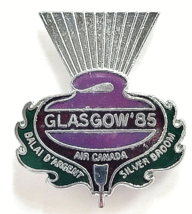 Glasgow 1985 Air Canada Balai dArgent Silver Broom Curling Championship Pin - $14.99