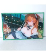 Asuka Waifu Card Anime Green Glitter Girl Wall Art Oversized Board A5 - €19,60 EUR