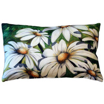 Daisy Patch 12x20 Throw Pillow, with Polyfill Insert - £47.92 GBP