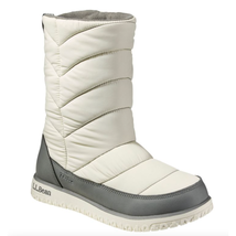 L.L. Bean Ultralight Quilted Insulated Boots Tall Side-Zip, Women 8.5 Wh... - $51.43