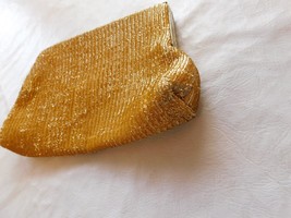 Unbranded Hand Evening Bag Clutch Bronze Gold Shimmer Pre-owned - $15.43