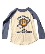 Sunshine State Of Mind Kids Raglan Tee Long Sleeve Size 4 Tiny Whales NWOT - $457.78 MXN