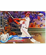 HOT CHROME!  JUAN SOTO ROOKIE DEBUT 2018 TOPPS CHROME UPDATE #HMT98 NATI... - $179.95