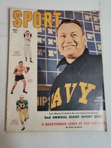 Vintage 1950s Sport Magazine Navy Dodgers Podres Carmen Basilio Erdelatz... - $29.39