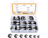 60Pcs Cable Clamps Assortment Kit, 304 Stainless Steel Rubber Cushion P ... - £37.86 GBP