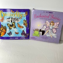 Vtg All Night Media Enchanted Fairies 7052k Butterflies NR2 Rubber Stamp... - £15.89 GBP