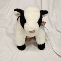 Vintage 1991 TY Classic Clover Black and White Cow Plush Bell Udder Bow ... - $31.67