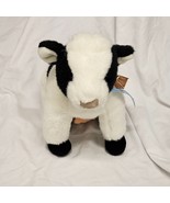 Vintage 1991 TY Classic Clover Black and White Cow Plush Bell Udder Bow ... - £24.92 GBP