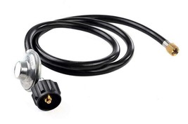 5ft Gas Grill Regulator with Hose, QCC1 LP Tank for Heater, Fire Pit, Gas Smoker - £26.69 GBP