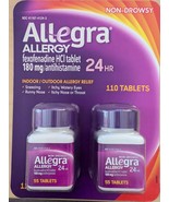 Allegra Allergy 24 Hour Fexofenadine HCI 180mg 110 ct (Exp:05/2026) - $690.10 MXN