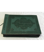Vintage 1940&#39;s photo album tie binding black and white pictures people p... - $64.30