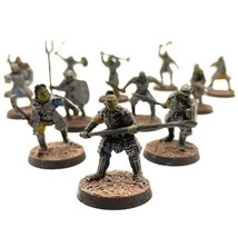 Morannon Orcs 12 Painted Miniatures Hobgoblin Fighter Cleric Middle-Earth - $105.00