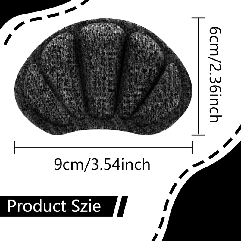 8PCS Heel Pads,Heel Grips Inserts,Reusable Heel Guards Liners,Mesh Self-Adhesive Item image 2
