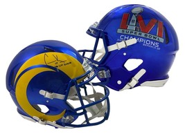 Cooper Kupp Autographed &quot;Sb Lvi Champs&quot; Rams Authentic Speed Helmet Fanatics - £694.64 GBP