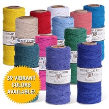 1mm Hemp Cord Spool Jewelry Making Macrame Crochet Arts Crafting Gift Wr... - £5.10 GBP