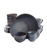 Gibson Elite Matisse 16-Piece Double Bowl Dinnerware Set, Cobalt - $223.15 CAD