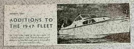 1947 Magazine Photo Chris-Craft 23&#39; Express Cruiser Boats  - £7.40 GBP
