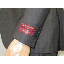 Men Suit BERLUSCONI Turkey 100% Italian Wool Super 180's 3pc Vested #Ber12 Gray image 5