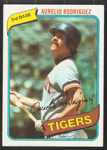 Detroit Tigers Aurelio Rodriguez 1980 Topps Baseball Card 468 ex/em - £0.39 GBP