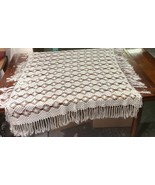 Vintage Crochet Bedspread Or Tablecloth - 42x40” - $462.19 MXN