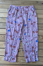 Jessica Simpson women’s floral lightweight Joggers pants Size L Pink N4 - £12.03 GBP