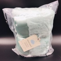 Cloud Island Baby Blanket Plush Satin Trim Green Aqua Target - £43.09 GBP