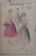 Advance Pattern 6405 Misses&#39; Halter Top &amp; Gathered Skirt Size 12 Vintage 1950&#39;s - £22.41 GBP