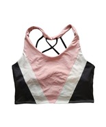 Victoria&#39;s Secret pink ultimate unlined large sports bra pink black - £13.81 GBP