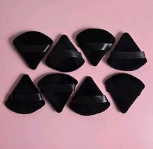 (8) Powder Puff Loose Powder Liquid Cosmetic Soft Triangle Face Makeup S... - £3.87 GBP