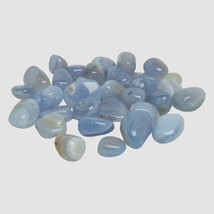 Quartz Crystal Tumble Stone A+ - Agate Blue Lace - Medium (20-30mm) - 1 - £1.48 GBP