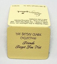 Thimble Vintage Hallmark 1983 Betsey Clark &quot;Friends Forget You Not&quot; Bone China - £15.46 GBP