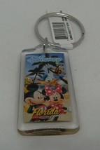 Disney Mickey Minnie Mouse Goofy Donald Pluto Florida Beach Palms Keychain Ring - £14.47 GBP