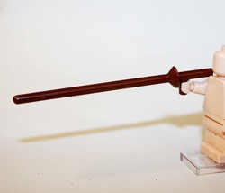 Minifigure Brown Jousting Joust Pole WeaponArmy Knight Soldier Custome - $4.22