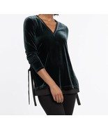 NIC and ZOE Felicity Side-Tie Velvet Top BNWTS SIZE XS $138.00 - $475.79 MXN
