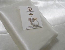 Giani Bernini 18k Gold/SS Plate Cubic Zirconia size 7 Ring Y596 $80 - £48.19 GBP