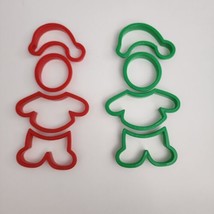 (2)Easter Unlimited Christmas Puzzle Cookie Cutter Santa Snowman Elf Gingerbread - £3.92 GBP