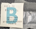 NOS Genuine Bulova Cal. 3011.10 Watch Movement Cell Strap Screw 20.761.01 - $10.88
