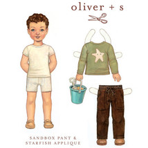 Sewing Pattern - Sizes 4-8 Sandbox Pants Trousers &amp; Starfish Oliver + S ... - £12.78 GBP