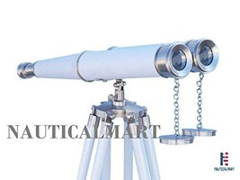 NauticalMart Floor Standing Admiral&#39;s with Decorative Binoculars 62&quot; Bru... - £318.54 GBP