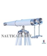 NauticalMart Floor Standing Admiral&#39;s with Decorative Binoculars 62&quot; Bru... - £312.67 GBP