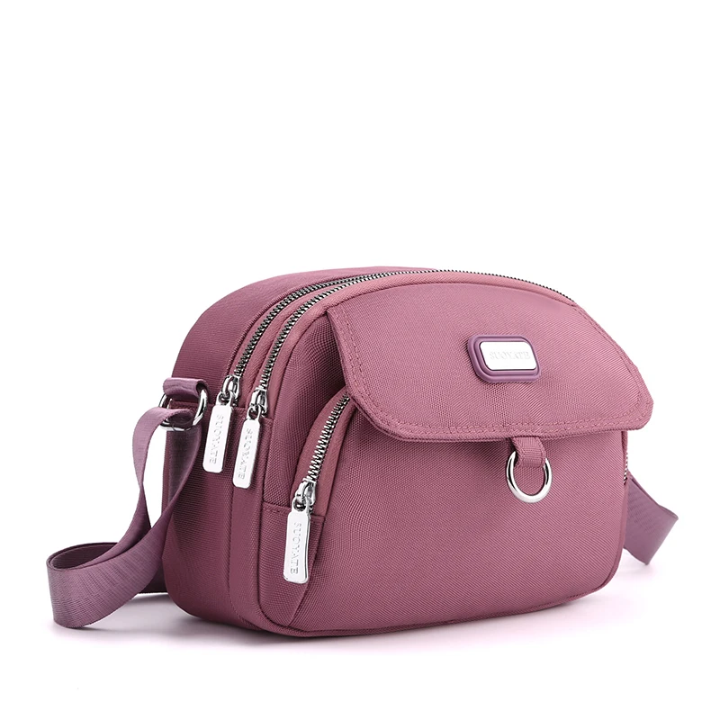 Casual 3 Layers Women Small Shoulder Bag High Quality Durable Fabric Gir... - £20.65 GBP